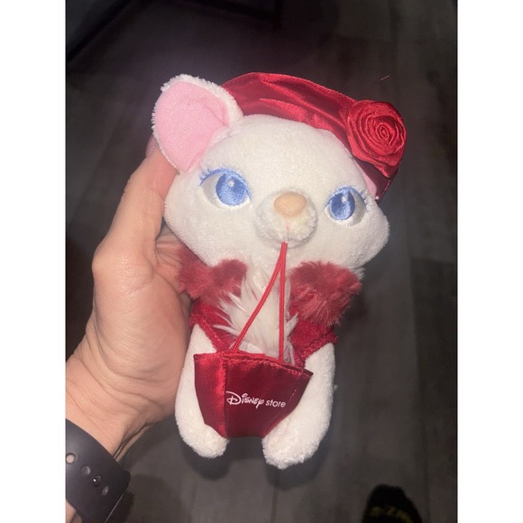 Disney Other - Disney Store Mini Bean Bag Plush Shop Marie The Aristocats Plush 6"